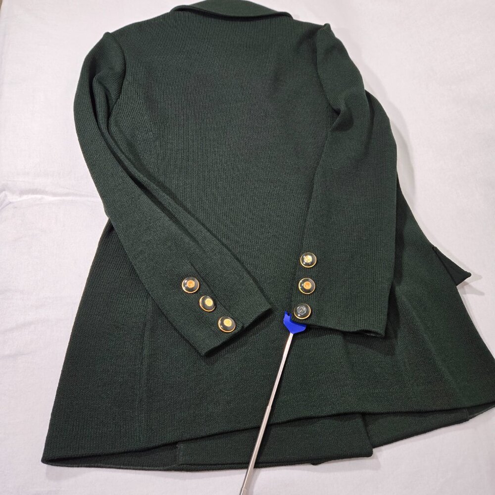 ST. JOHN Collection by Marie Gray Elite-Green Santana Knit Blazer Women Size 10. - Picture 8 of 17